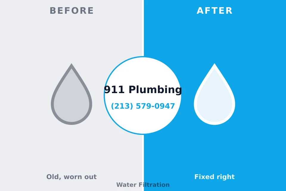 Before and after: plumbing repair Stansbury Park, UT